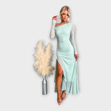 Рокля С Структурен Силует