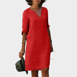 Рокля с V-образно Деколте