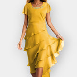 Рокля Със Слоеве Шифон