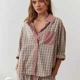 Пижама Комплект със Карета