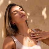 Колие Позлата Ръб Дизайн