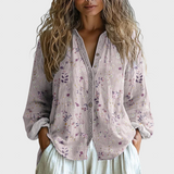 Блуза Узор Листа Принт