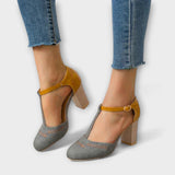 Обувки Високи Токчета Кожа