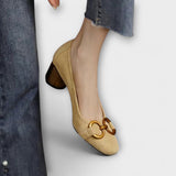 Високи Токчета Тънка Кожа