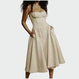 Сатенена Рокля Презрамки