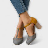 Обувки Високи Токчета Кожа