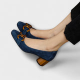 Високи Токчета Тънка Кожа