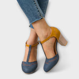 Обувки Високи Токчета Кожа