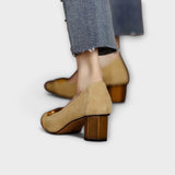 Високи Токчета Тънка Кожа