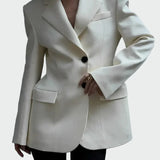 Сако Строг Фасон Гладък