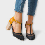 Обувки Високи Токчета Кожа