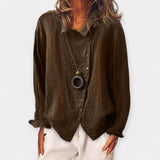 Риза Лен Памук Смес