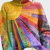 Пуловер С Яка Живописен