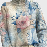 Свитер С Дантелени Детайли