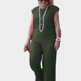 Комплект С Сатен Панталони