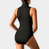 Боди С Висока Яка