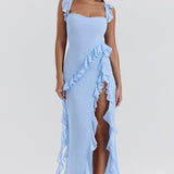 Рокля С Асиметрични Волани