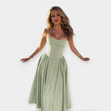 Рокля Миди Тънки Презрамки