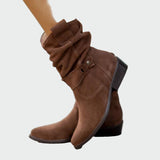 Чизми До Глезена Велур