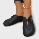 Кожени Балетанки С Копче