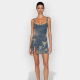 Рокля с Копринен Плат