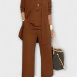 Сет Панталони Топ Яке Шелк