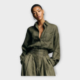 Риза Лен Свободна Кройка