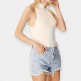 Боди С Висока Яка