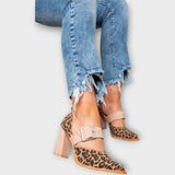 Сандали Кожа Остър Нос