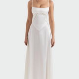 Сатен Макси Рокля Презрамки