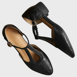 Обувки Кожа Плетена Лента