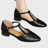 Обувки Кожа Плетена Лента