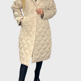 Палто с Квадратен Принт