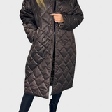 Палто с Квадратен Принт