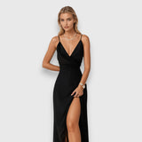 Рокля сатенена с презрамки