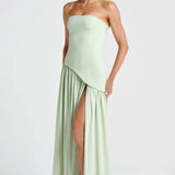 Рокля Без Презрамки Шелк