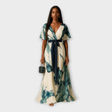 Рокля Ленена Дишащ Силует