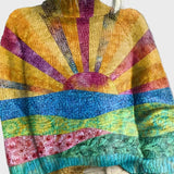 Плетен Пуловер Висока Яка