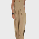 Рокля с земно зелено