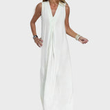 Рокля с земно зелено